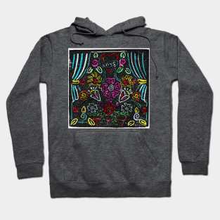 Flower Scene, Colored Hoodie